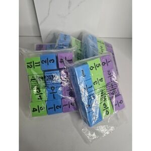 12pc Foam Fraction Cubes Math Manipulatives Educational Learning Blocks LOT of 5